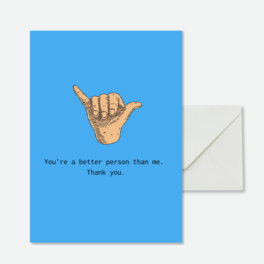 You're a better person than me. Thank you.